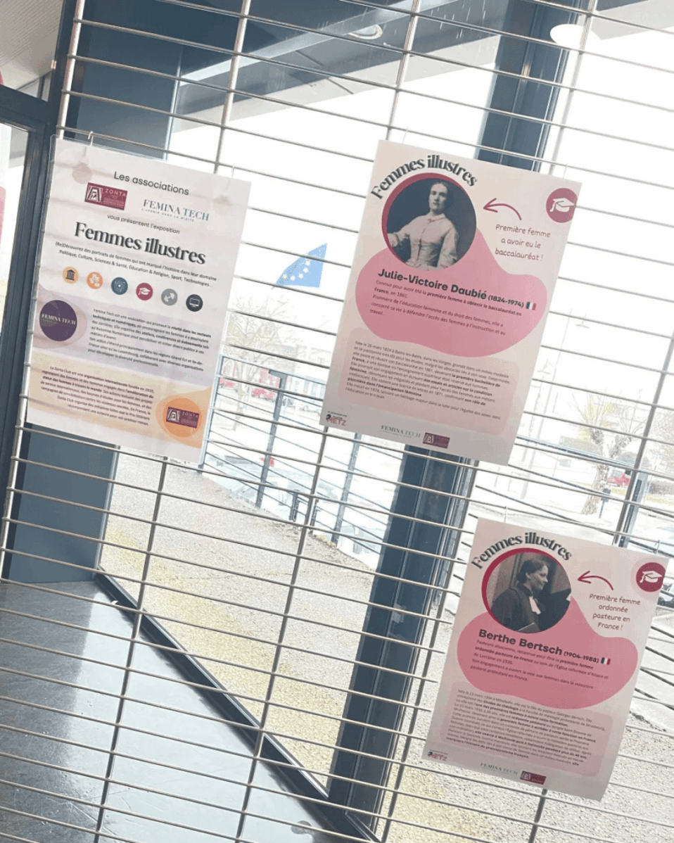 Exposition portraits de "Femmes Illustres feminatech metz moselle